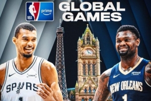 瘦头陀VS胖头陀！马刺和鹈鹕1月将在巴黎和曼城进行两场全球赛